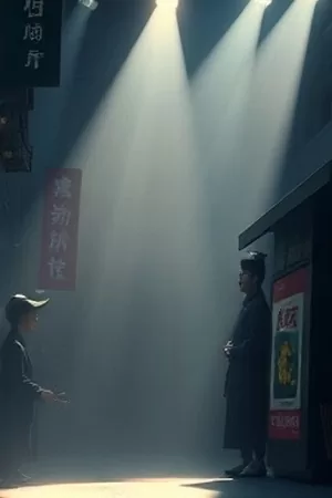 《旧唱片行》封面,木质货架上排列的黑胶唱片